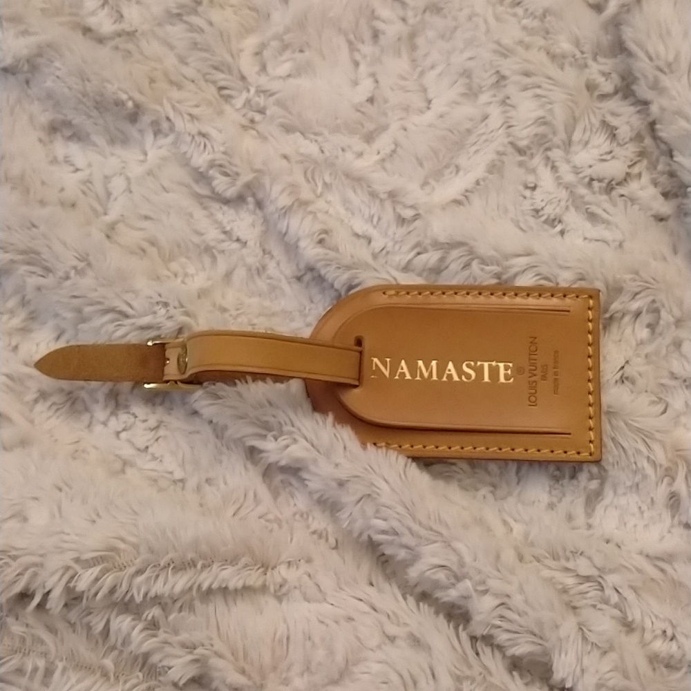 Louis Vuitton "Namaste" Luggage Tag - Small size ✨Vintage✨